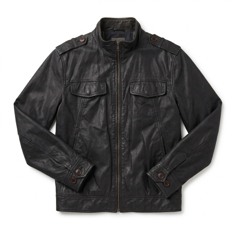 Spiewak Men's Canvas Utility Jacket Coat Black Full Zip Workwear Outdoors Sz L